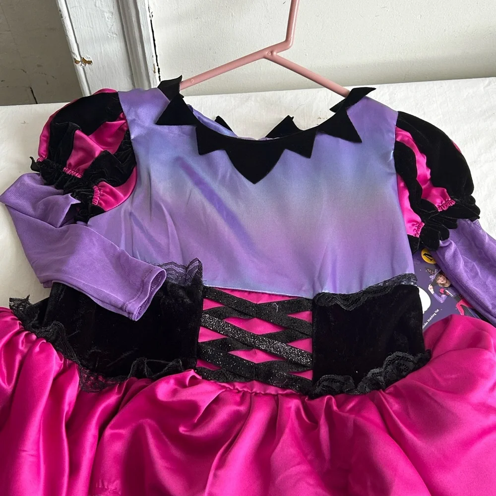 Disguise Girl's Witch Hoop Skirt Halloween Costume Cosplay NWT